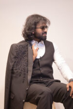 Black Embroidered Four Piece Suit