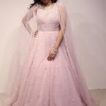 Baby Pink Beaded Ball Gown