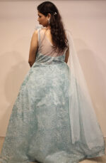 Ice Blue Shimmer Evening Gown - Image 2